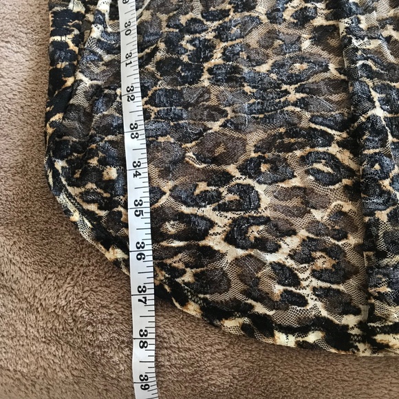 Wet seal Leopard print high low skirt - Picture 6 of 8